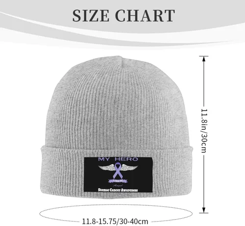 Vista 3 de Beanie Hat Unisex Stretchy Hat Soft Warmth Knit Hat Cap for Men & Women