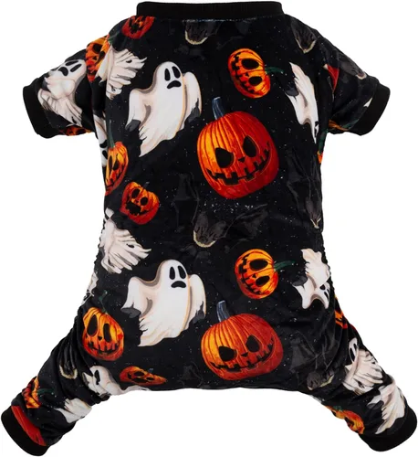 Vista 13 de CuteBone - Pijama mameluco de Navidad para perros, linda para vacaciones de invierno, P186XS
