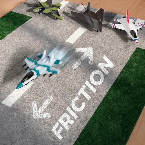 Vista 7 de Escuadrón de aviones de juguete de la Fuerza Aérea de los Estados Unidos de 4 paquetes, aviones de combate militares con retroceso, modelos