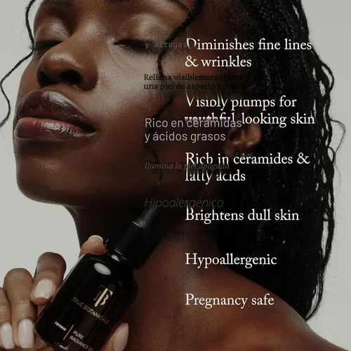 Vista 3 de True Botanicals Renew Pure Radiance Oil Aceite facial antienvejecimiento con rosa mosqueta Reduce la apariencia de líneas finas y arrugas