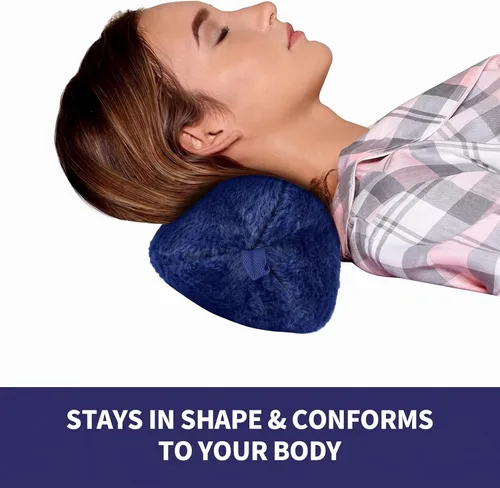 Vista 4 de Almohadas de cuello para sofá, sillón, soporte de cintura reclinable para cabeza, fijable, 1 pieza (azul)