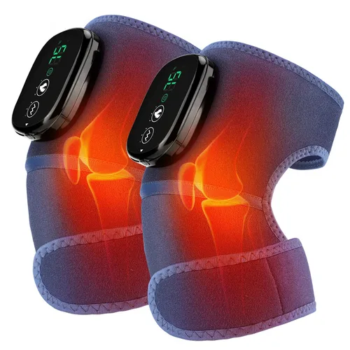 Vista 14 de Masajeador de rodilla calentado, almohadillas térmicas de hombro, coderas 3 en 1 con vibración, calentadores de rodilla recargables inalámbricos