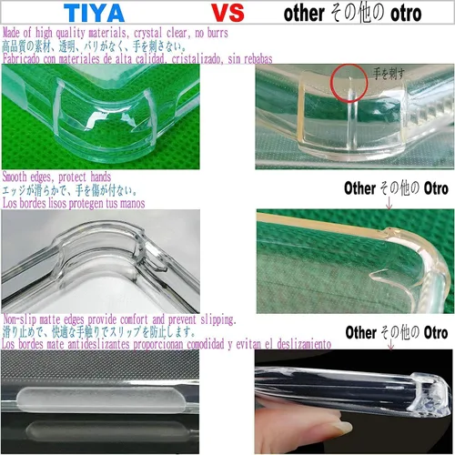 Vista 6 de TiYa USTIYA Funda para Samsung Galaxy A70 / A70s TPU transparente cuatro esquinas funda protectora transparente suave funda