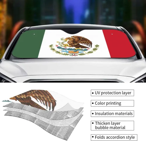 Vista 4 de Parasol personalizado para parabrisas de coche, protector de visera de sol para ventana delantera, protector de vehículo para sedanes, SUV