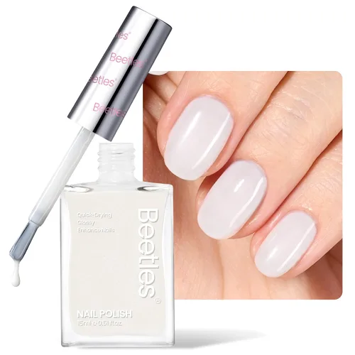 Vista 10 de Beetles - Esmalte de uñas Bubble Bliss, 2 en 1, fortalecedor de uñas, esmalte de crecimiento de uñas, capa base para uñas delgadas dañadas, uñas