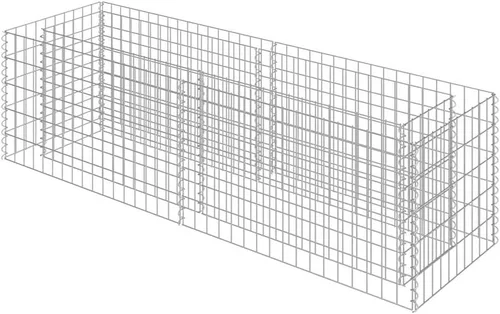 Vista 15 de vidaXL Gabion - Cama elevada de acero galvanizado 35.4"x19.7"x39.4