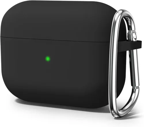 Vista 49 de Oakxco Funda de silicona para Airpods 3, bonita funda rígida femenina para Airpods de 3ª generación con llavero, gel de goma colorido suave de TPU