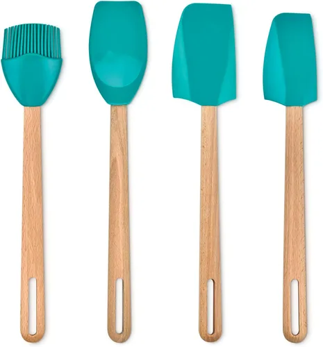 Vista 48 de Le Creuset Silicone Signature - Espátula mediana, sal marina Sea Salt