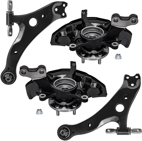 Vista 224 de Detroit Axle - 4 piezas de brazos de control traseros para Ford C-Max, Focus, Mazda 3 5, Volvo C30, C70, S40, V50, 4 brazos de control superiores e