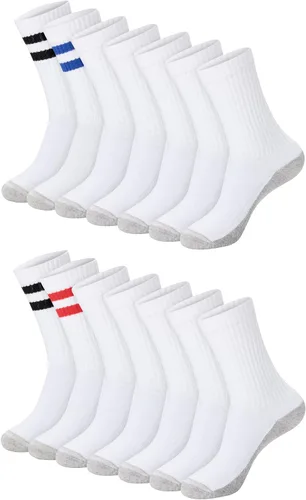 Vista 14 de Hanes - Calcetines para hombre, calcetines X-Temp acolchados de corte bajo, paquete de 12 Negro - Paquete de 12