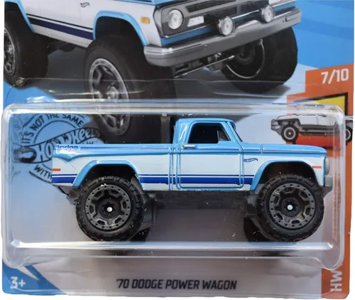 Vista 2 de Hot Wheels 70 Dodge Power Wagon 152/250, azul/blanco