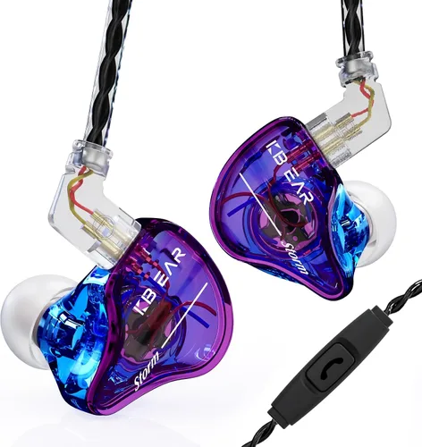 Vista 17 de YINYOO KBEAR KS1 Auriculares USB C con Sonido Cristalino, Auriculares Tipo C con Micrófono y Control de Volumen para iPhone 16/17