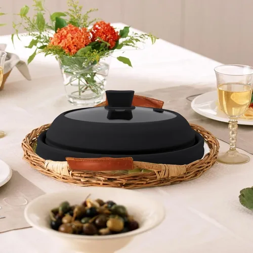 Vista 7 de Cubierta de salpicaduras de microondas para alimentos 9.8 pulgadas cubierta Negro