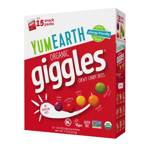 Vista 16 de YumEarth Organic Giggles - Caramelos masticables aptos para alérgicos