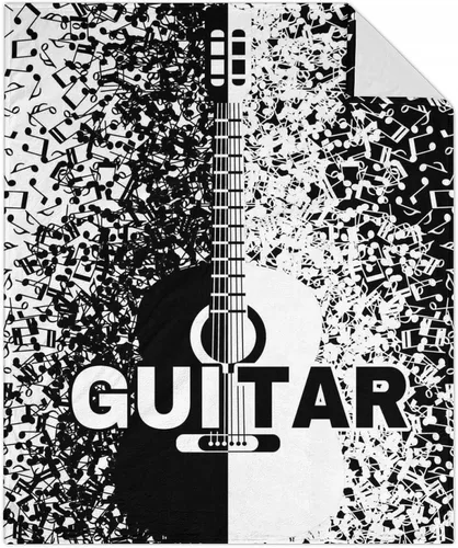 Vista 19 de Mercuryelf Manta de guitarra, suave, mullida y cálida, manta pequeña de 30 x 40 pulgadas para regazo y cuna, regalo para los amantes de la guitarra