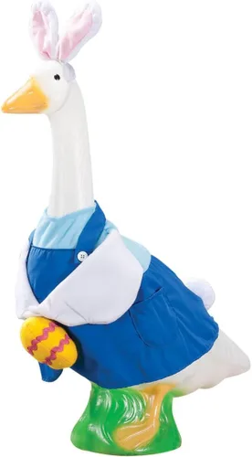 Vista 11 de Fox Valley Traders Gaggleville Easter Bunny Girl/Boy/Brown Outfit, Fits 23" H Large Porch Goose