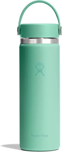 Vista 63 de Hydro Flask Botella de agua – Acero inoxidable aislado – Tapa flexible de boca ancha, antiderrames, a prueba de fugas y recargable en agave de 20