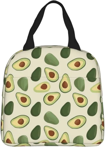 Vista 17 de Lonchera con diseño a cuadros azules aislada, bolsa térmica para almuerzo para adultos, niños, niñas, mujeres, oficina, trabajo, escuela, picnic
