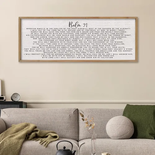 Vista 22 de comurdyo Bless This Home Decoración de Pared 16" × 11" Moderno Rústico Casa de Campo Inspirador Bendición Dulce Familia Cita Cartel