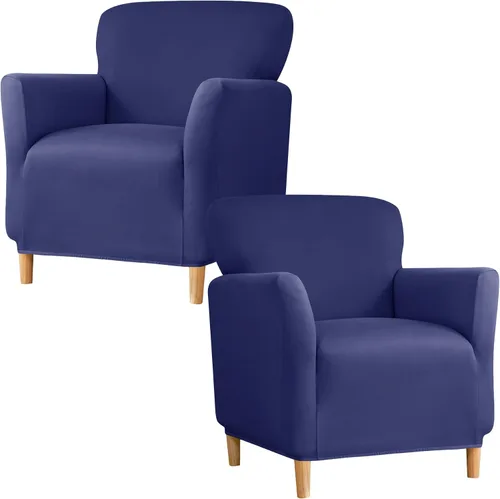 Vista 51 de Fundas de jacquard para sillón de banquete, fundas suaves para sillón de 1 pieza, fundas elásticas para silla de sala de estar, antideslizantes
