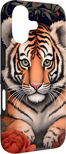 Vista 3 de Red Roses Tiger Cub Case for iPhone 17