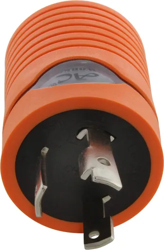 Vista 3 de AC WORKS Enchufe de bloqueo L6-30P de 30 amperios y 250 voltios a adaptador de conector hembra NEMA 6-20R 15/20 Amp 250 voltios (compacto)