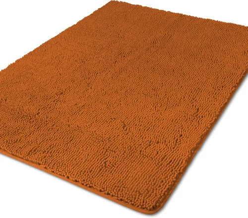 Vista 275 de Yeaban Alfombra de pasillo de baño de 24 x 72 pulgadas, antideslizante, alfombra de baño larga de felpilla gruesa, absorbente y lavable, alfombra