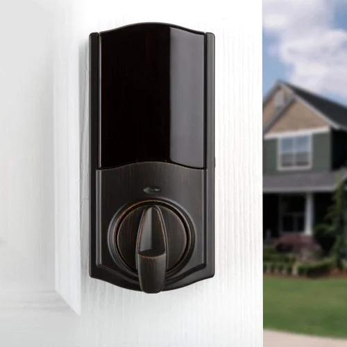 Vista 3 de Kit de conversión Smart Lock Kevo Kwikset 99250103, bronce veneciano, 99250103