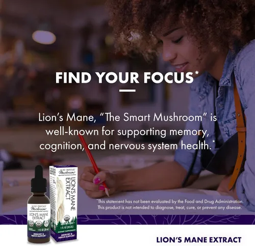 Vista 3 de Host Defense Paquete con extracto de melena de león, 1 onza líquida y extracto de reishi, 1 onza líquida – Apoya la salud cerebral, la memoria