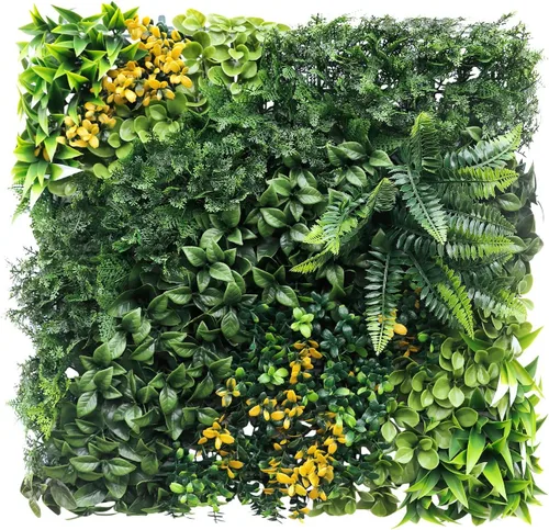 Vista 18 de ECOOPTS Rejilla de privacidad de hiedra sintética, paneles artificiales de boj de 20 x 20 pulgadas, plantas de seto topiario para decoración de #3
