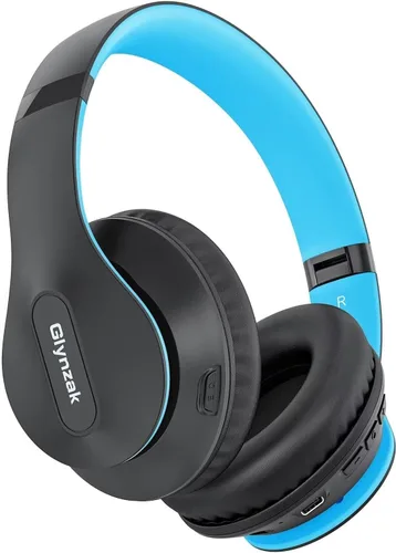 Vista 10 de Auriculares inalámbricos Bluetooth sobre la oreja con tiempo de reproducción de 65H, auriculares estéreo HiFi con micrófono y modos 6EQ, auriculares