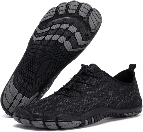 Vista 7 de HIITAVE - Zapatos acuáticos y con sensación de pies descalzos para hombre calcetines acuáticos de secado rápido para deportes al aire libre