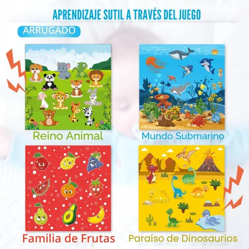 Vista 2 de Juguetes para bebés de 6 a 12 meses: Caja de pañuelos para bebés Colorido