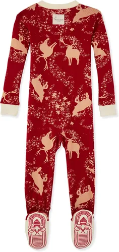 Vista 2 de Burt's Bees Baby - Pijama para niña, con cremallera delantera y pies cerrados antideslizantes, de algodón orgánico 100%, para niñas pequeñas
