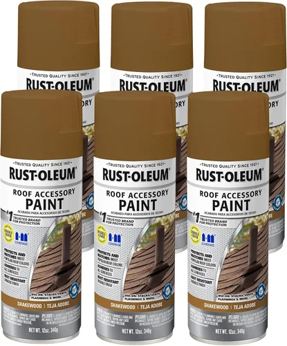 Vista 4 de Rust-Oleum 302125 Pintura en aerosol para recubrimiento de accesorios de techado, 12 onzas, Espresso Shake Batido Espresso