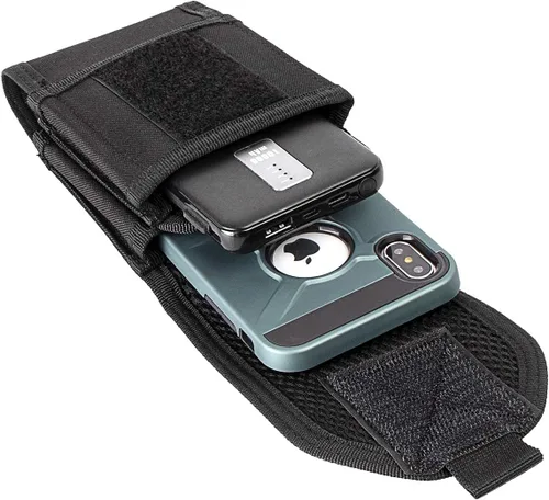 Vista 6 de Funda táctica MOLLE de doble capacidad para iPhone 13 Pro Max/XS Max, tamaño grande