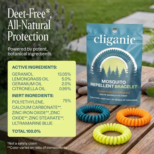 Vista 6 de Repelente Natural de mosquito pulseras 10pk 20pk 50pk, Paquete de 10, Colores Variados