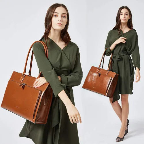 Vista 3 de BOSTANTEN Maletín de cuero para mujer con cartera de cuero BOSTANTEN para mujer