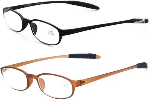 Vista 2 de Lentes de Lectura Ligeros, Lectores Flexibles (Plástico de Memoria), para Hombres y Mujeres