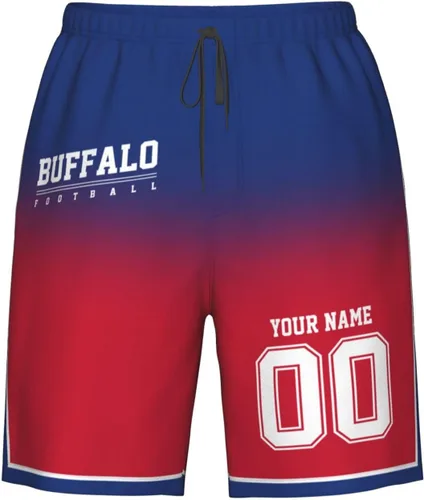 Vista 23 de Pantalones cortos de playa personalizados de fútbol para hombre, de secado rápido, personalizados con cualquier nombre y número, regalos