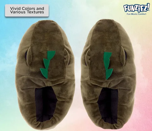 Vista 3 de Fuzzy Animal Slippers Womens Mens Funny Indoor House Shoes Cow Bear Cute Stocking Stuffer Gift Holiday Christmas Hanukkah