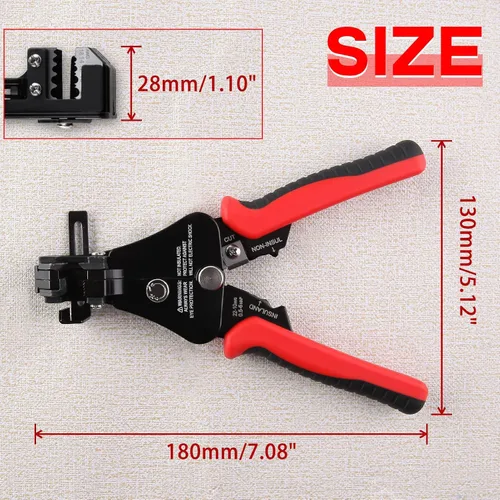 Vista 4 de SPEEDWOX Pelacables automático 3 en 1, herramienta de prensado de corte de pelado de cables, herramienta de prensado de cables universal de mano
