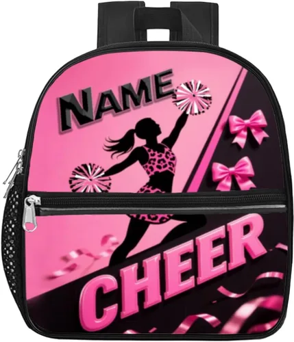 Vista 21 de Mochila transparente personalizada para niñas, mochila escolar de porristas de 12 x 6 x 12 pulgadas para mujeres, niños, adolescentes