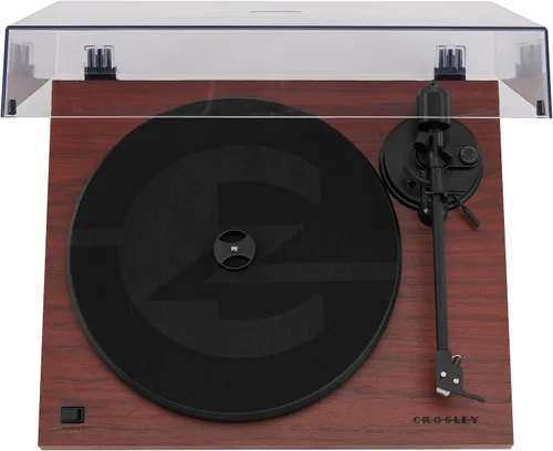 Vista 6 de Crosley C6B-MA tocadiscos Bluetooth con accionamiento por correa con brazo de tono ajustable, caoba