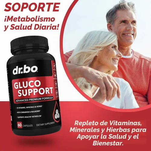 Vista 4 de Gluco Support Suplemento Cápsulas – Suplementos para aumentar el metabolismo, píldora de fórmula a base de vitaminas – Ultra Balance Optimizer