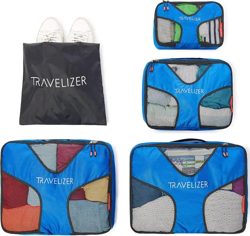 Vista 8 de Travelizer - Juego de 5 cubos de equipaje de viaje para bolsa y maleta