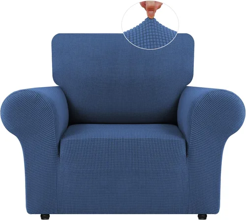 Vista 58 de LURKA Fundas elásticas para silla y sofá de 1 pieza, Fundas para sofá con protector elástico en la parte inferior para niños y perros