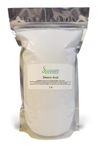 Vista 3 de Soapeauty Ácido esteárico Triple prensado Derivado de palma Grado cosmético puro Vegano, sin gluten para hacer jabón y loción, ingrediente