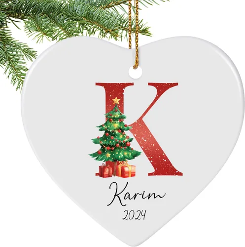 Vista 15 de Adornos de Navidad personalizados para la familia 2025, adornos de foto personalizados para decoraciones de árbol de Navidad, para baby shower
