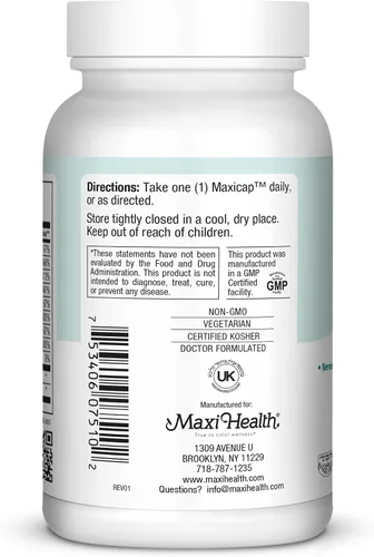 Vista 3 de Maxi Health Complejo de vitamina B – Complejo B de alta potencia Vitaminas B-50 con B1, B2, B3, B6, B12, biotina y folato – Apoya la energía celular